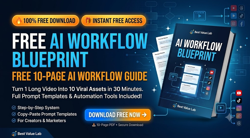 Free AI Workflow Blueprint - 10-Page AI Guide