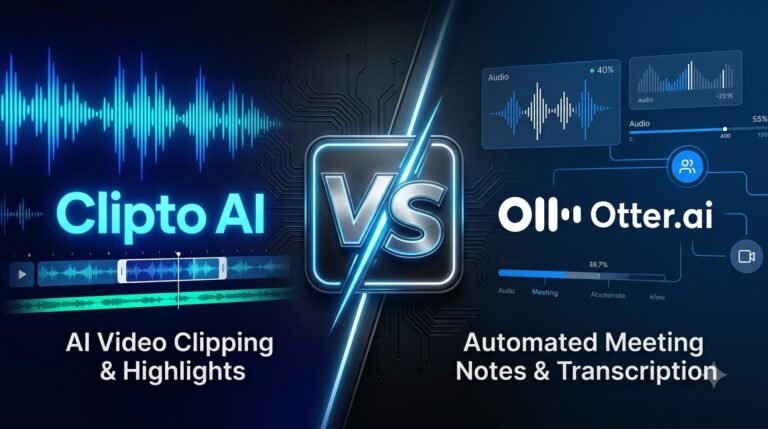 Clipto AI vs. Otter.ai (2026): Which Transcription Tool Is Better for Video Creators?
